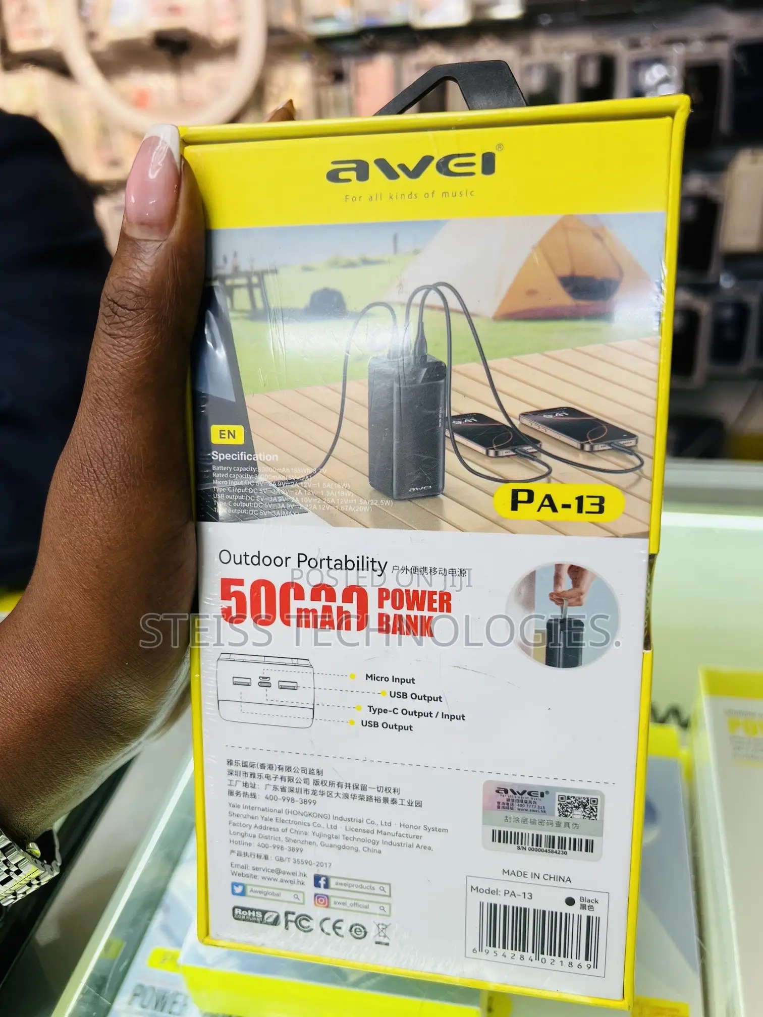 Awei 50000mah Powerbank.