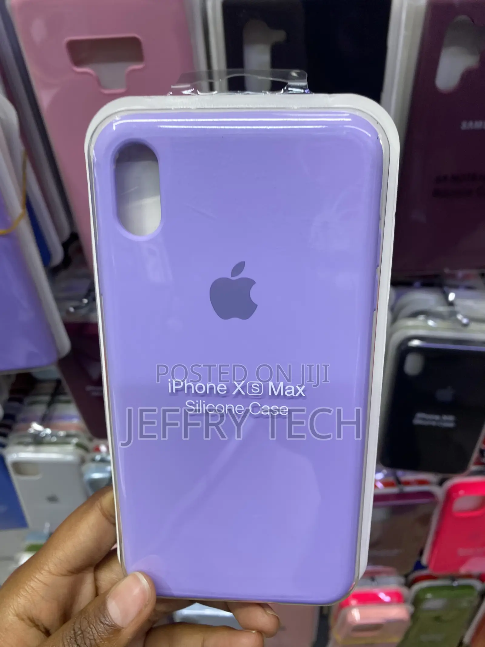 Mocca for iPhone Xs Liquid Silicone Gel Back Case-Purple