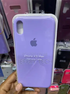 Mocca for iPhone Xs Liquid Silicone Gel Back Case-Purple