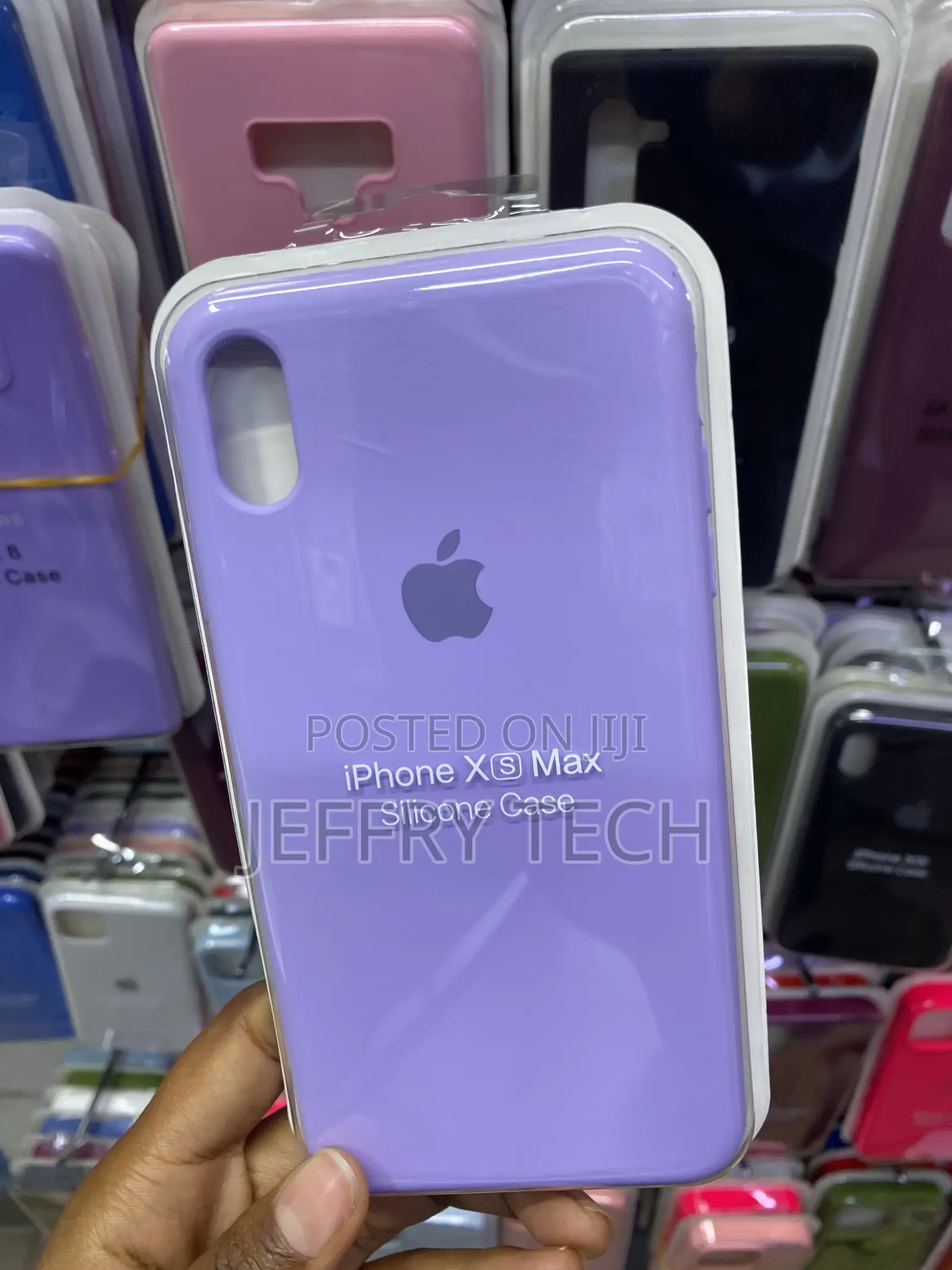 Mocca for iPhone Xs Liquid Silicone Gel Back Case-Purple