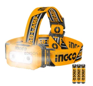 Ingco Headlamp Camping Head Light Battery Powered Head Lamps Torches