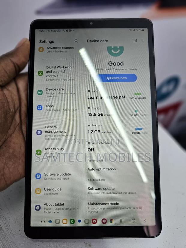 Samsung Galaxy Tab A9 64 GB Gray - thumbnail 3