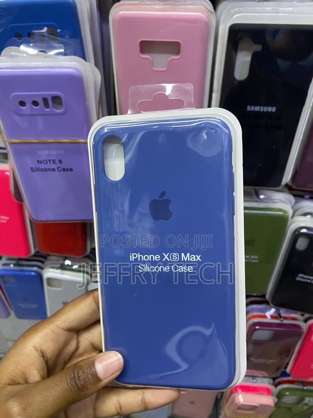 Leyi for iPhone Xs Max Liquid Silicone Apple Case -Blue - thumbnail 2