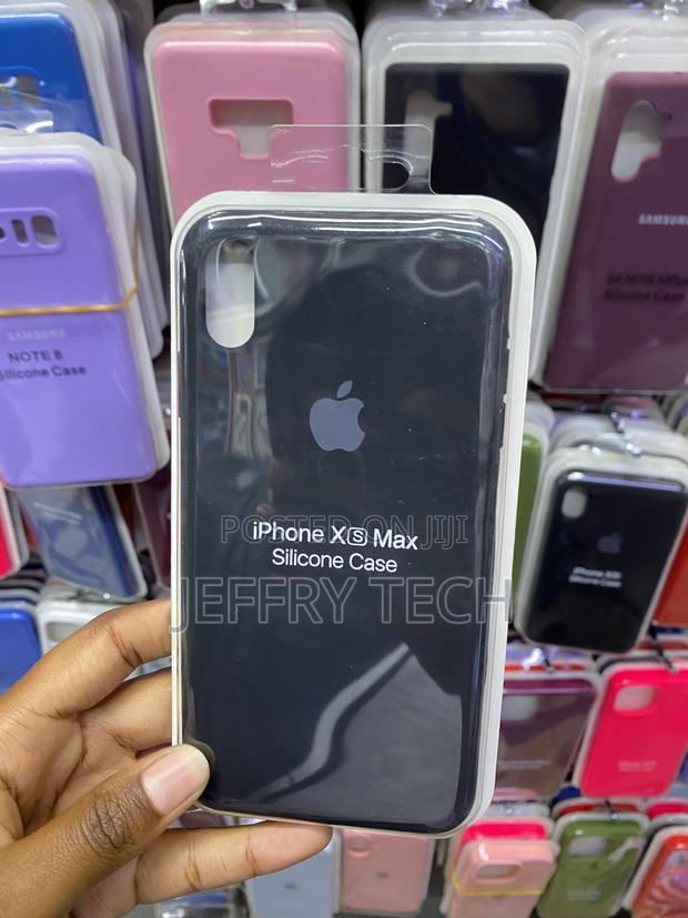 Soatuto Apple Silicone Case (For iPhone Xs Max)-Black - main view