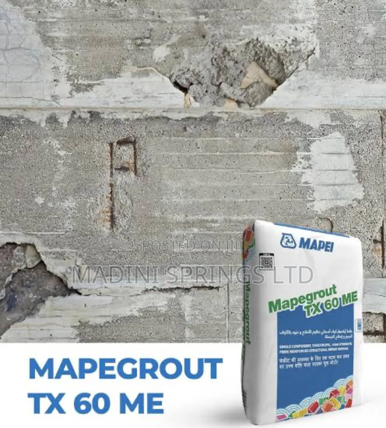 Mapegrout T60 Me(Sulphate Chloride Resistant Repair Mortar)