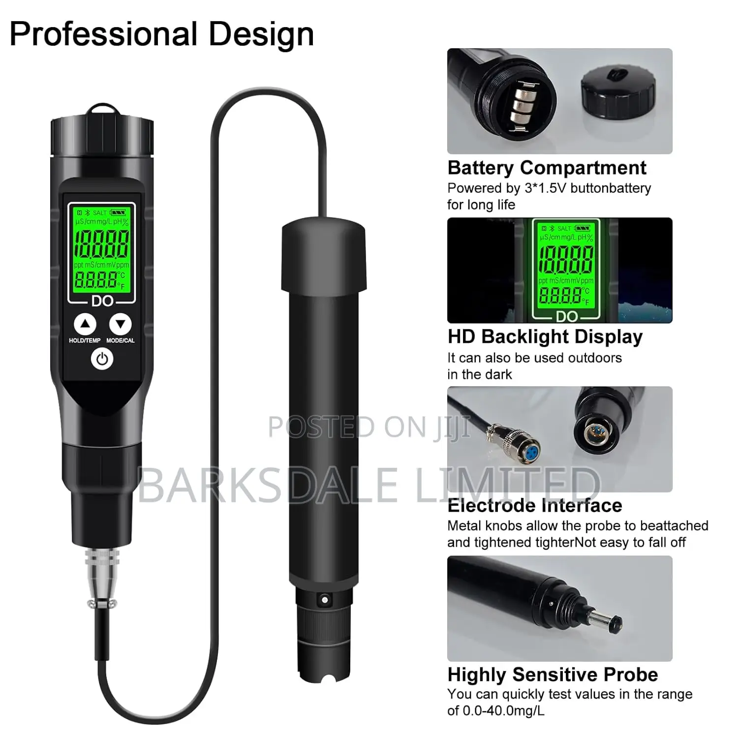 Dissolved Oxygen Meter Bluetooth Test Kit With Electrode