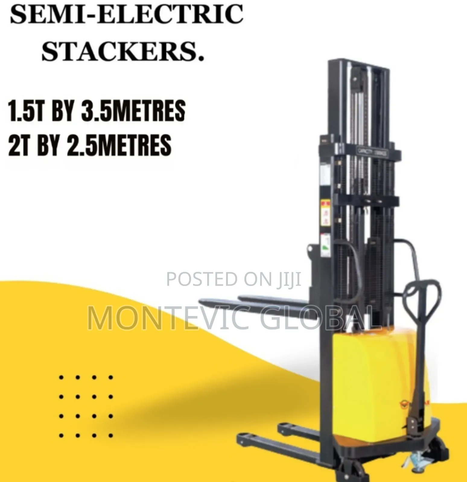 Semi Electric Stacker 1.5tonnex3.5m