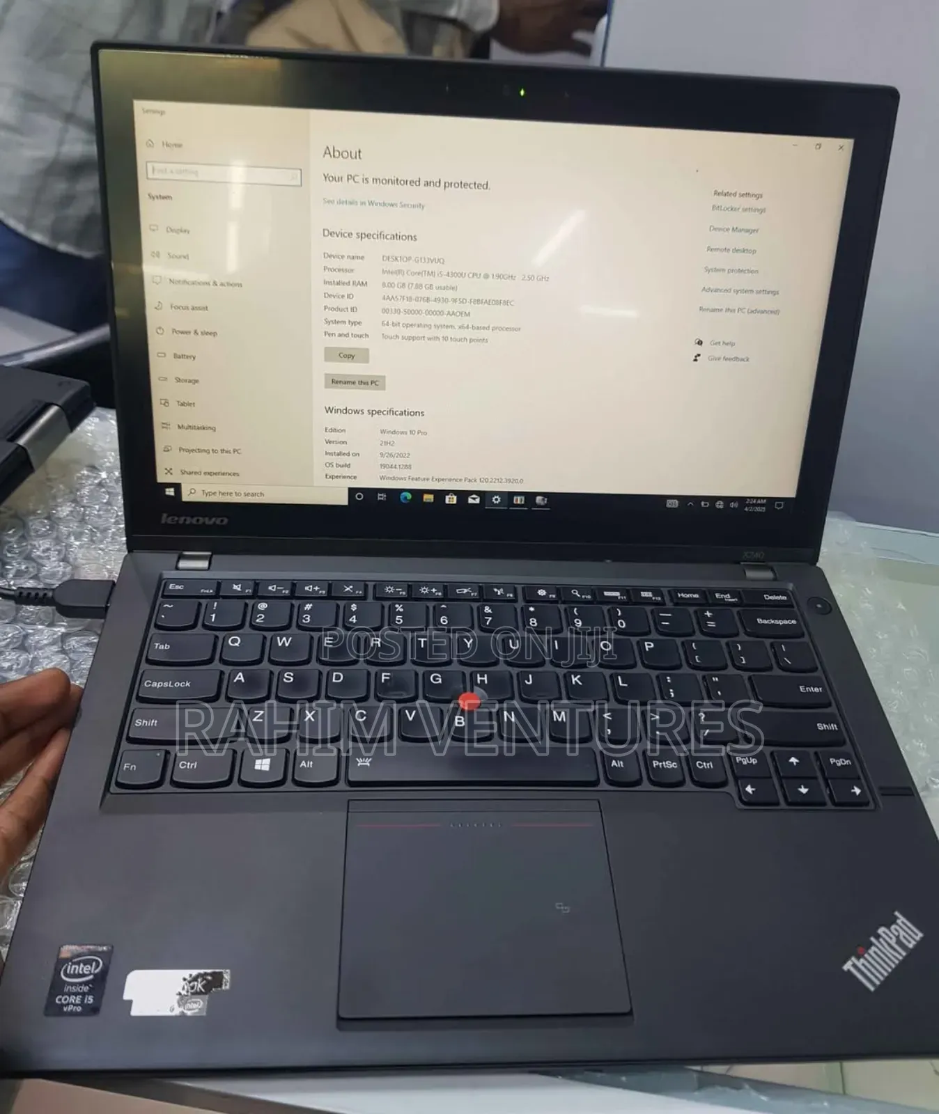 Laptop Lenovo ThinkPad X240 8GB Intel Core i5 HDD 500GB
