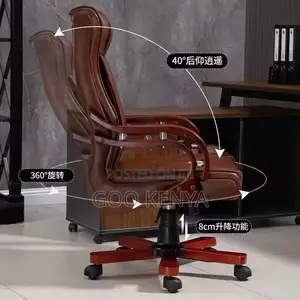 Office Chair ; Luxury Leather Chair With Backrest