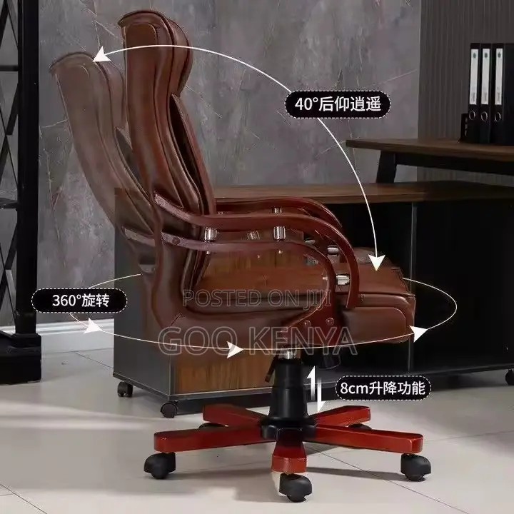 Office Chair ; Luxury Leather Chair With Backrest