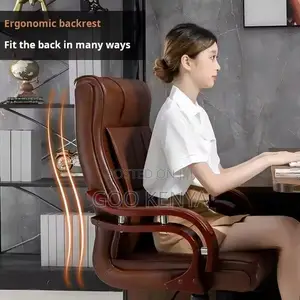 Office Chair ; Luxury Leather Chair With Backrest