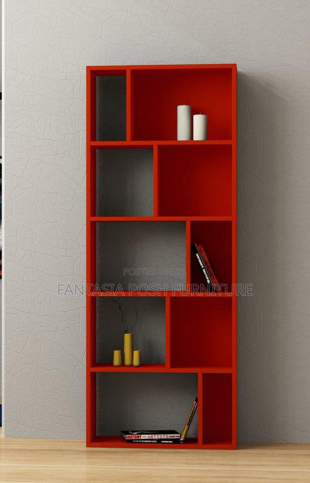 Vibrant Red Modular Book Shelf - main view