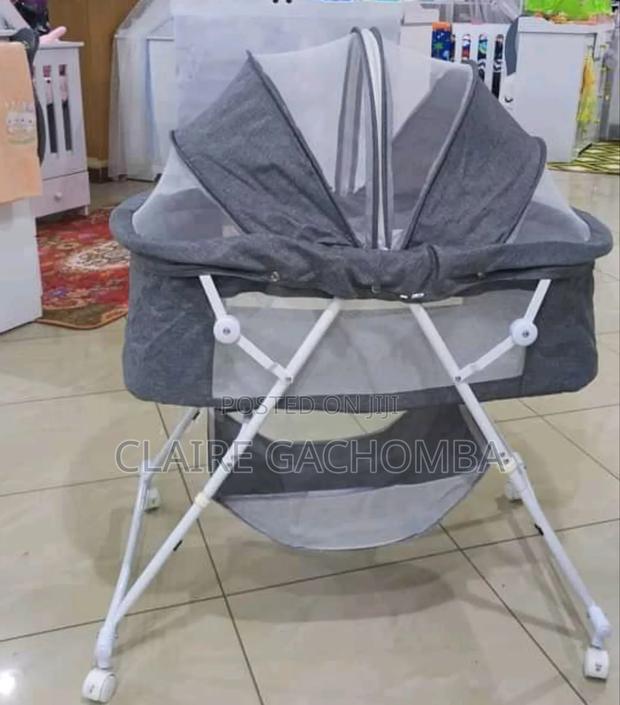 Baby Co-Sleeper Bed Greys - main view