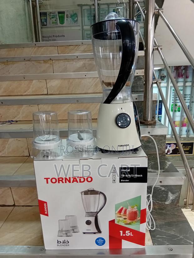 Tornado Tb-600/2 Black Blender – 3-in-1 1.5l Capacity
