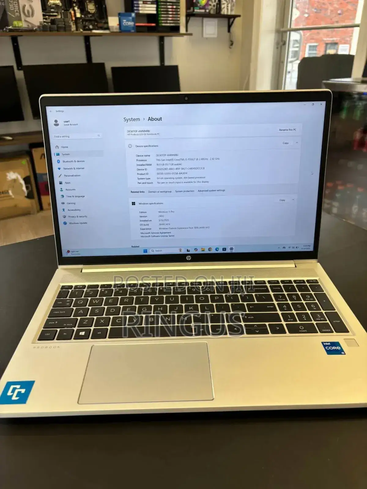 Laptop HP ProBook 650 G7 16GB Intel Core I7 SSD 512GB