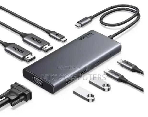 Ugreen 8 in 1 Multifunction Adapter, Usb-C to Usb-a 3.2