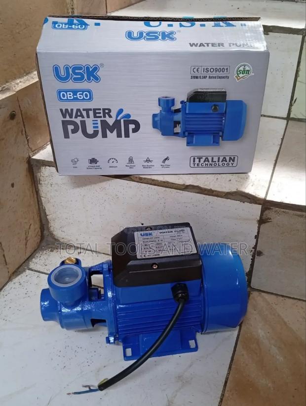 Usk Surface Water Pump 0.5hp Rated 230v 28m Head