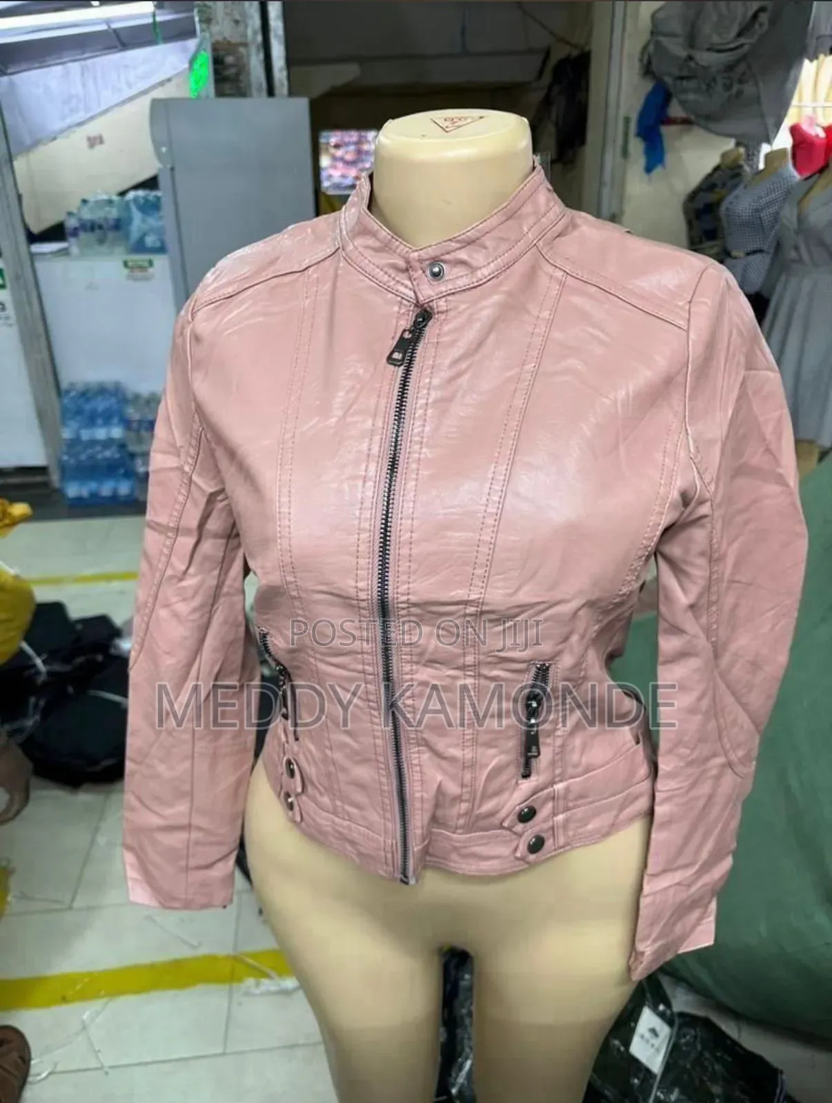 Designer Maroon Leather Jacket