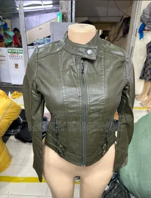 Designer Maroon Leather Jacket