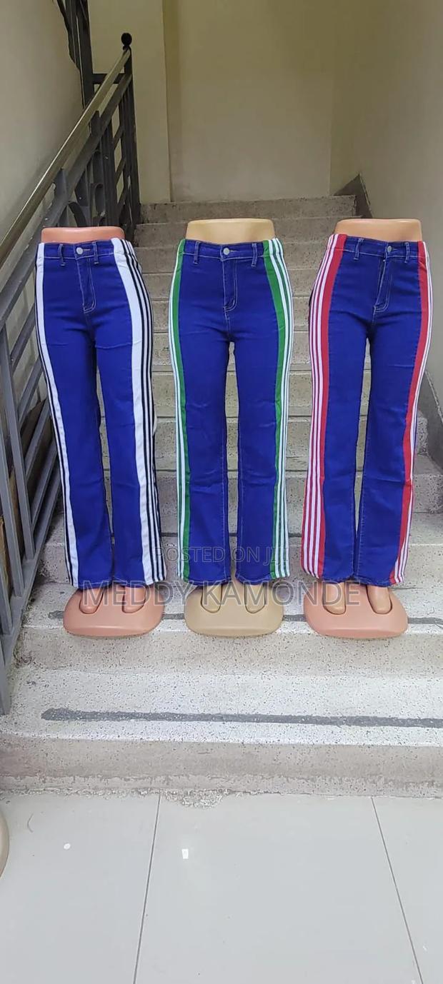 Classy Stripe Red/Green Mummy Jeans - thumbnail 2