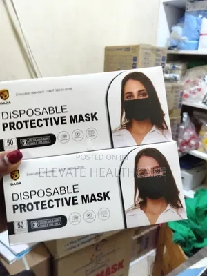 Black Disposable Surgical Masks