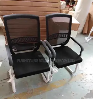 Office Chair:Modern Sled-Base Steel Frame Office Mesh Chair