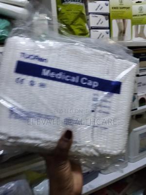 White Medical Hairnet - main view
