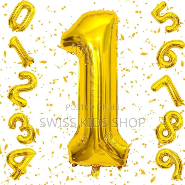 Birthday Foil Balloons Numbers - thumbnail 2