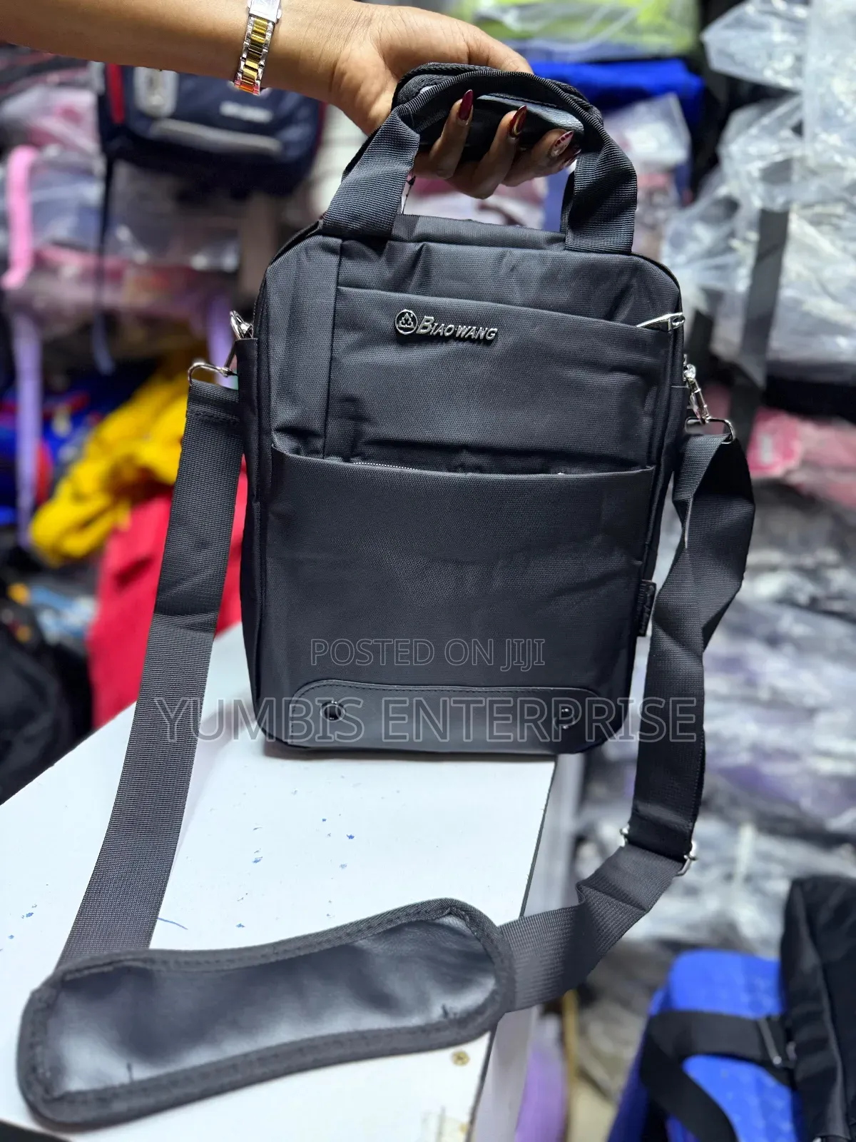 Meaium Size Shoulder Bag at 1200 Unisex Black Shoulder Bag