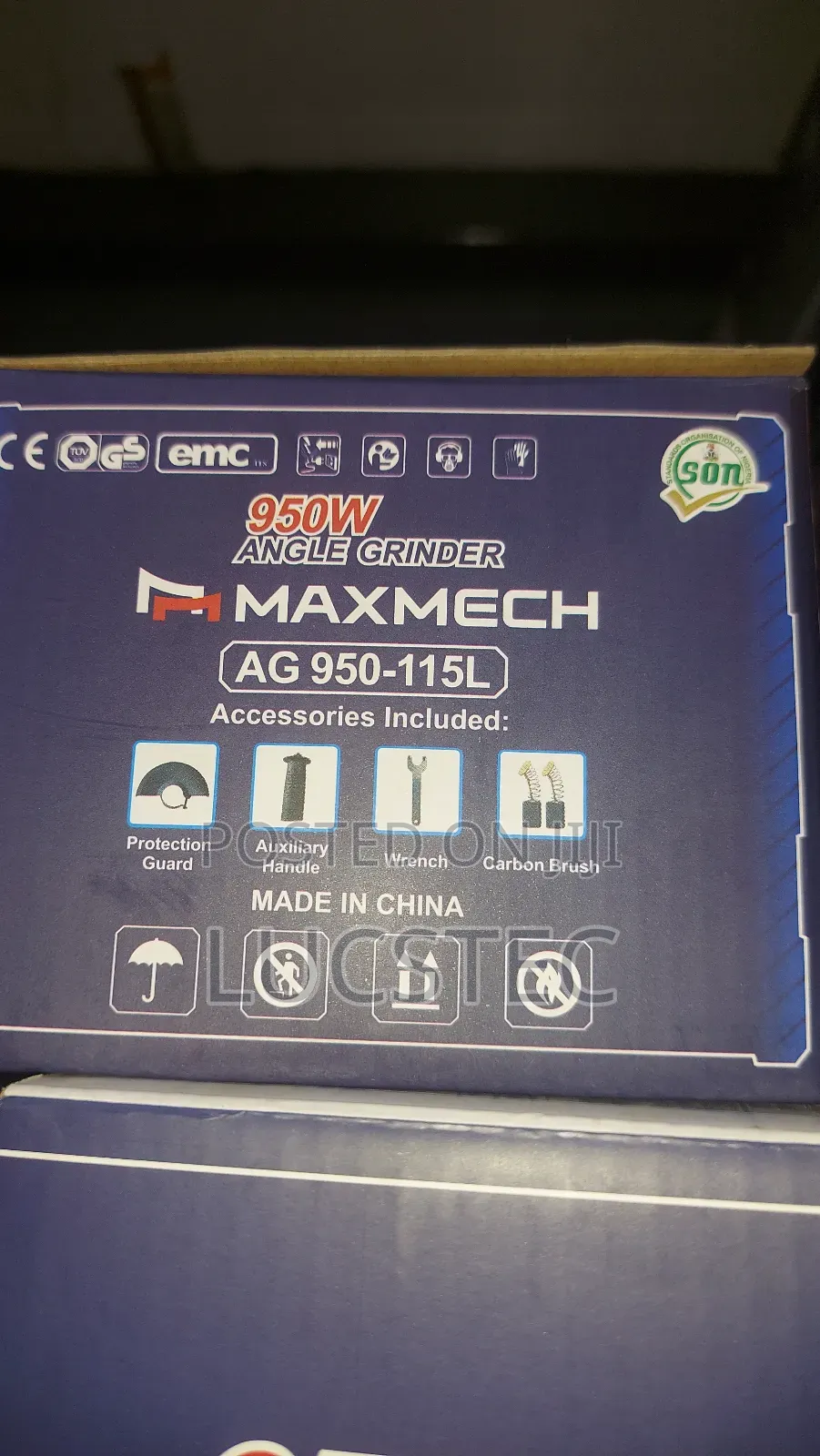 Maxmech 950w Angle Grinder – Ag 950-115l