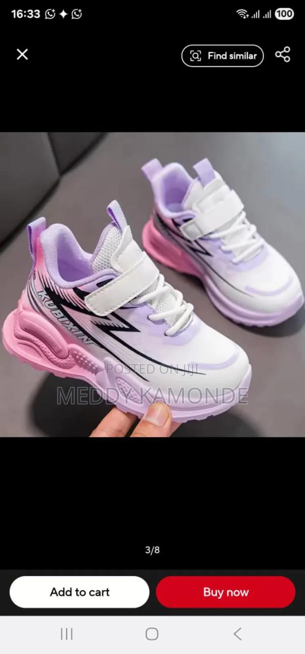 Pinkish Kids Sneaker Shoes - main view