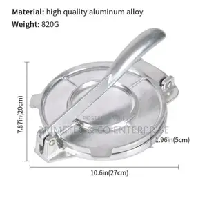 Strong Aluminium Tortilla Press (Chapati Press)