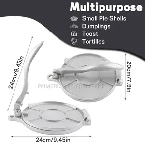 Strong Aluminium Tortilla Press (Chapati Press)
