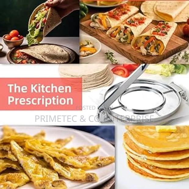 Strong Aluminium Tortilla Press (Chapati Press) - thumbnail 6