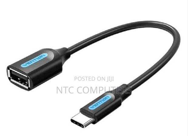 Vention Usb 2.0 C Male to a Female Otg Cable 0.15m Black