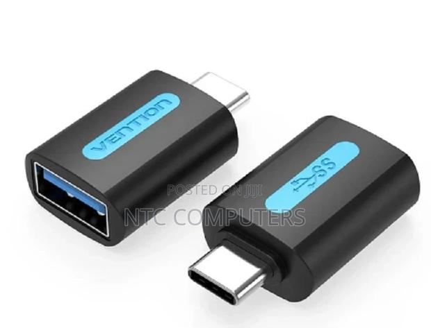 Vention Usb-C Male to Usb 3.0 Female Otg Adapter Black PVC