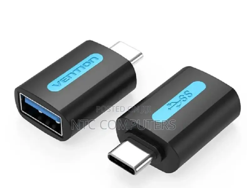 Vention Usb-C Male to Usb 3.0 Female Otg Adapter Black PVC