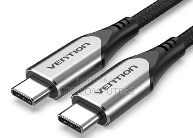 Vention Cotton Braided Usb-C to Usb-C 3.1 Cable 1m Gray