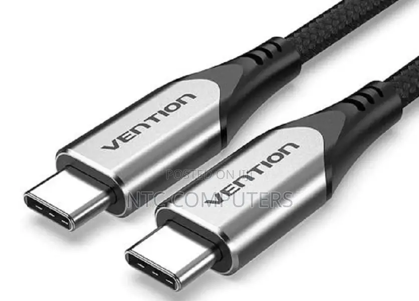 Vention Cotton Braided Usb-C to Usb-C 3.1 Cable 1m Gray