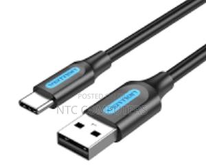 Vention Usb 2.0 C Male to Male Cable 1m Black PVC Type - thumbnail 2