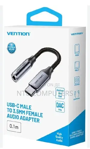 Vention Usb-C Male to 3.5mm Earphone Jack With Dac Adapter