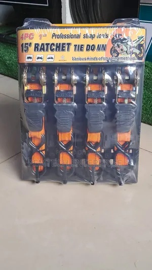 4pc 1" Professional Ratchet Straps
