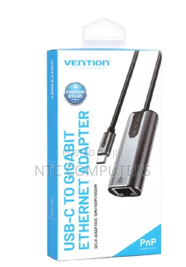 Vention Usb-C to Gigabit Ethernet Adapter 0.15m Gray Alumin