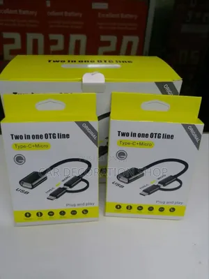 2pcs 2in1 Otg Cable
