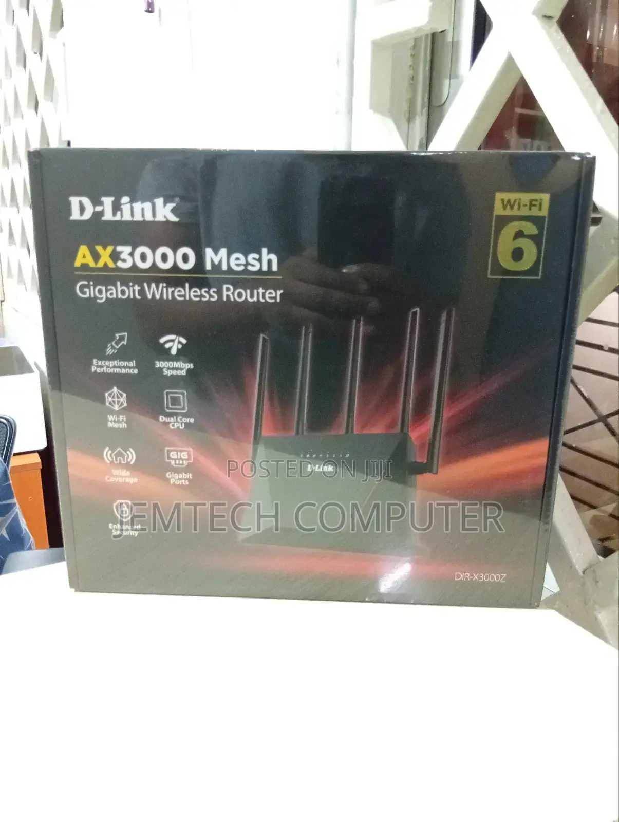 Ax3000 Dual Band Gigabit Wi-Fi 6 Router
Dir-X3000z