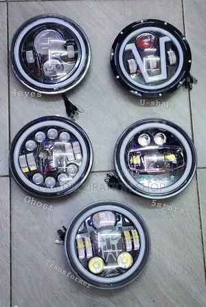Different Design 7" Led Round Replacement Headlights