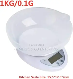 *Digital Kitchen Weighing Scale With Bowl