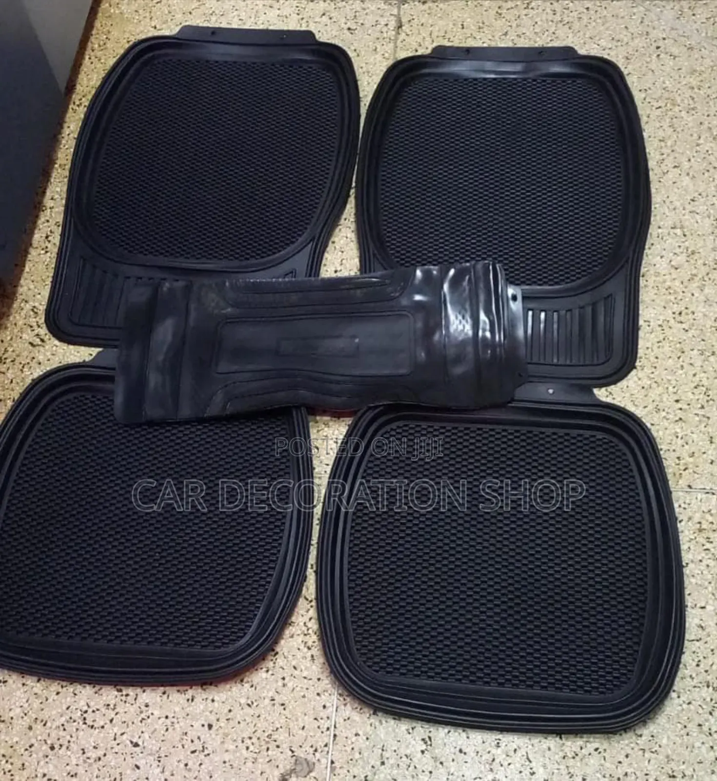 Black Wide Unique All Year Season Car Mats