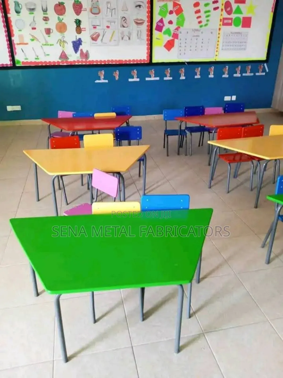 Kindergarten Tables With Assorted Colour