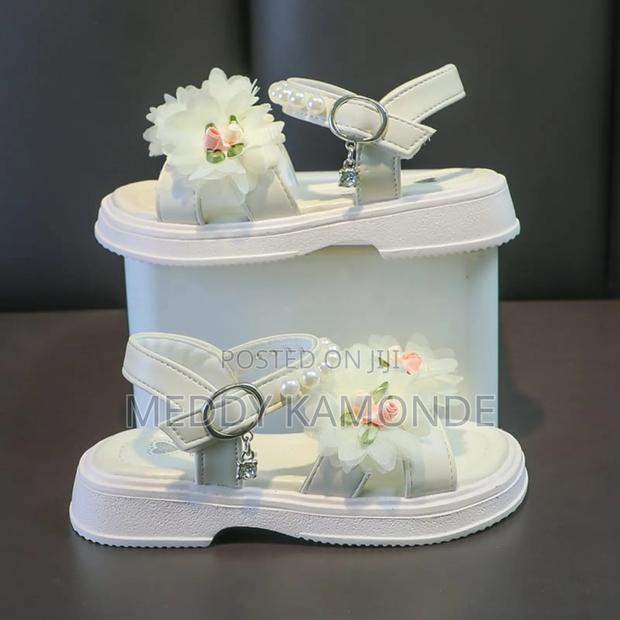 Floral Girls Open Shoes - main view